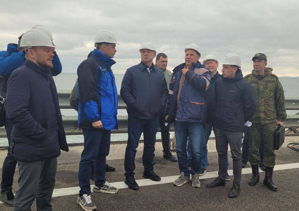 Марат Хуснуллин снова на Крымском мосту