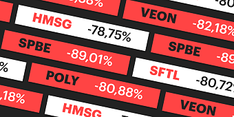 Обвал до 89%: рейтинг 10 худших акций России за 9 месяцев